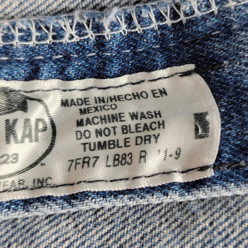 Red Kap Mens‎ 48x30 Blue Workwear Jeans Distressed Straight Leg big tall Denim